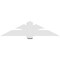 Ekena Millwork Redmond Architectural Grade PVC Gable Bracket, 60"W x 15"H x 6"D x 6"F, 6/12 Pitch GBP060X15X0606RED00 - alternate 2